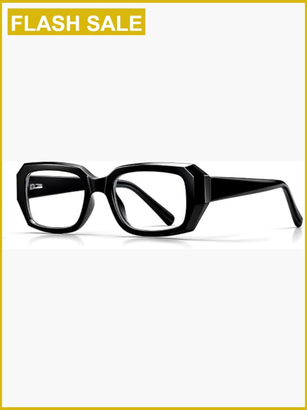 Rectangle Blue Light Blocking Glasses Plastic Frame Full Rim Eyewear